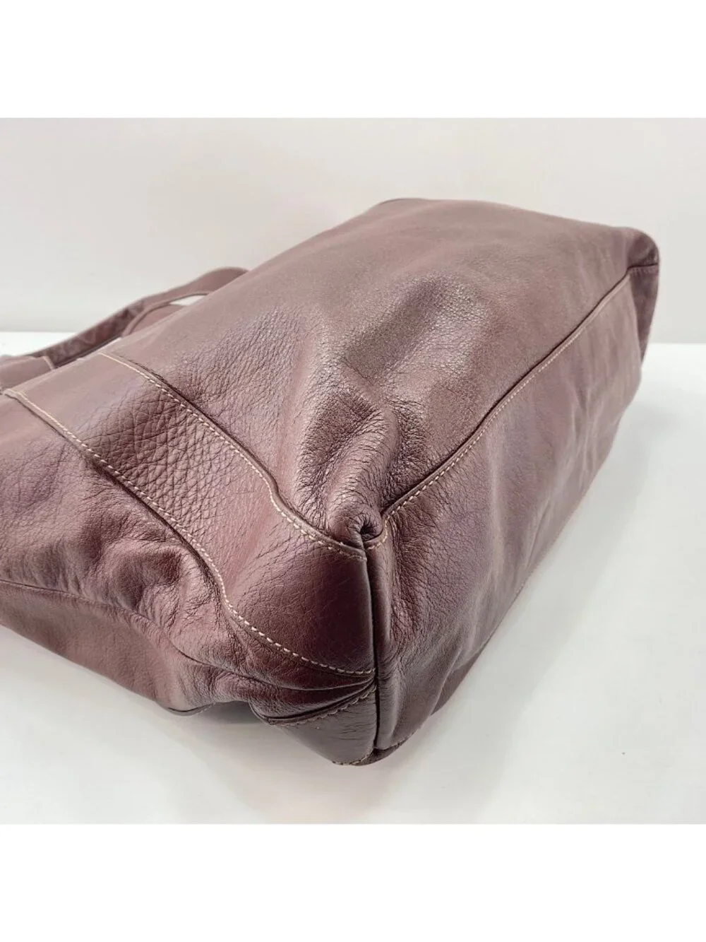 Gucci Tote Plate Burgundy